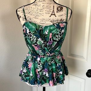 Flattering Peplum Swim Tankini